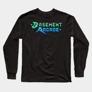 Basement Arcade Logo (Text Only) Long Sleeve T-Shirt